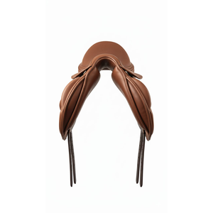 Silla de montar para caballo de doma y salto, personalizable, de cuero vacuno suave, equipo de equitación, diseño duradero. - Product Image 3