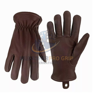 Industrial Use Grain Leather <b>Rigger</b> <b>Gloves</b> Heat Resistant Anti-Slip Breathable Providing Comfort Durability and Performance - Product Image 6