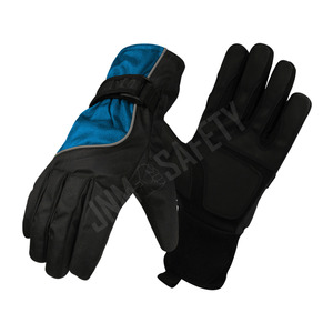 ถุงมือป้องกันความปลอดภัยสำหรับงานช่างอุตสาหกรรม ทำจากหนังสังเคราะห์คุณภาพพรีเมียม ทนความร้อน ป้องกันไฟฟ้าสถิต สายรัดข้อมือปรับได้ กันน้ำ - Product Image 2