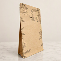 Sachets de café imprimés sur mesure, pochettes verticales numériques à fermeture éclair pour grains de café torréfiés, café moulu et emballage pour torréfacteurs