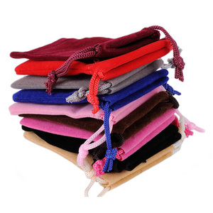 50pcs/lot 5x7cm 7x9cm 10x12cm Velvet Package Bags Organza <b>Drawstring</b> Gift Bags Wedding Jewelry Display Packaging <b>Pouches</b> - Product Image 4