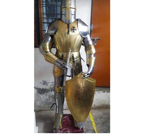Armadura completa de metal Heroic, fabricada por un fabricante OEM, diseñada para disfraces de caballeros medievales, festivales y decoración de museos. - Product Image 4