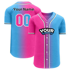Full Custom Baseball Shirts Hot Selling Soft Fabric Sublimation Baseball Uniforms Cheap Softball Clothing Baseball Jersey OEM - Product Image 2
