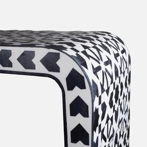 Mesa con Incrustaciones de Hueso de ILAHI, Diseño Moderno con Detalles de Ágata, Almacenamiento Portátil, Muebles para el Hogar - Product Image 4