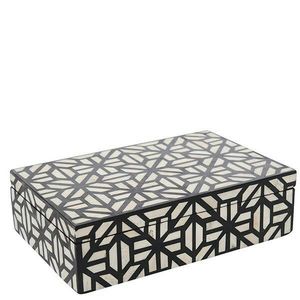 Elegante Caja con Incrustaciones de Hueso, Contenedor de Almacenamiento Artístico Hecho a Mano, Estuche Decorativo de Lujo, Organizador de Joyas para Dormitorio o Sala de Estar - Product Image 5
