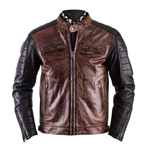 Men's Spring Fall Casual Windbreaker Motorbike <b>Jacket</b> New Design Stand Collar Top Quality Cotton <b>Canvas</b> <b>Jackets</b> for Men - Product Image 1