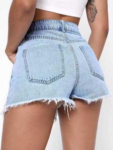 Women Casual Denim Shorts Modern Style Summer Bottom Wear Women Stylish Denim Shorts Washed Finish Casual Summer Wear - Product Image 5