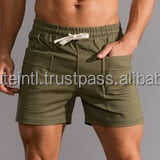 กางเกงขาสั้นผ้าโพลีเอสเตอร์100% แบบสมาร์ทบอร์ดลำลองแบบมีเชือกผูกสำหรับทอแบบถักมีรูระบายลมดิจิตอลมีบริการ OEM มีให้เลือก - Product Image 5