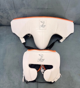 Fly Superlace MMA Gloves Knight 2 <b>Boxing</b> Gloves Head Groin Guards Non-Slip Breathable Moisture Wicking Real Leather <b>Sparring</b> <b>Set</b> - Product Image 2