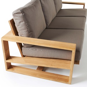 Modern Teak Outdoor <b>Sofa</b> Set with Cushions – Luxury Garden Furniture Set for Patio, Villa & Resort Projects - Product Image 5