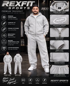 Ensemble survêtement personnalisé en molleton de coton avec sweat à capuche zippé et pantalon de jogging, style streetwear, vente en gros, fabricant de vêtements - Product Image 6