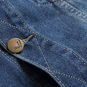 Outfitize International Wholesale <b>Mens</b> <b>Denim</b> <b>Jacket</b> with Side Pockets Functional Design Casual Blue Jean <b>Jackets</b> - Product Image 3