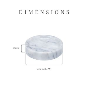 [Holar] Taiwan Made Elegant Resin <b>Soap</b> <b>Holder</b> Tray Luxury Round Marble <b>Soap</b> Dish for Bathroom Hotel Vanity - Product Image 2