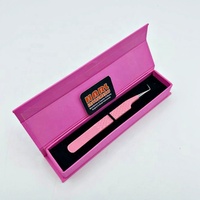 Boîte d'emballage en carton pour cosmétiques de marque privée professionnelle, pinces à cils, pinces pour extensions de cils, logo personnalisé, sur mesure