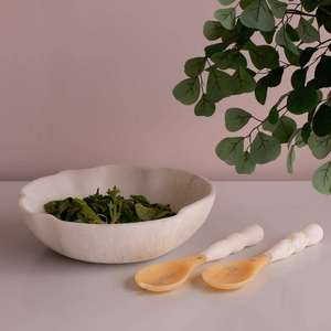 Ensemble de cuillères et fourchettes à salade en résine écologique, compatibles lave-vaisselle et micro-ondes, pour légumes frais et verdure - Product Image 2