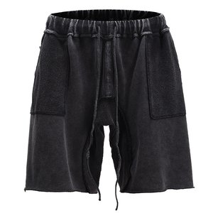 Pantalones Cortos Personalizados para Hombre con Logotipo Personalizado, Pantalones Cortos de Mezclilla de Algodón Lavados Estilo Vintage para Hombre, Pantalones Cortos Cargo Transpirables con OEM - Product Image 1