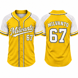 Maillots de baseball pour hommes personnalisés en polyester 100% violet, 180 GSM, de qualité supérieure, sublimation, numéro personnalisé, respirant, uniforme de baseball - Product Image 6