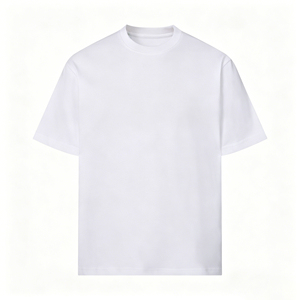 T-shirt Homme Tendance en Coton 100% à Col Rond et Manches Courtes, Coupe Classique, Couleur Unie, Tricot Jersey Décontracté, Blanc, Rouge, Noir - Product Image 2