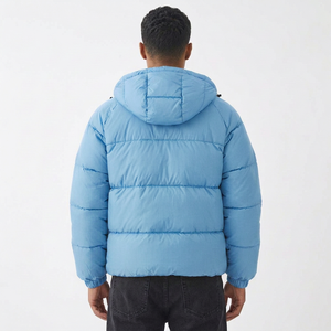 Veste matelassée réversible à capuche pour homme, design personnalisé, imperméable, écologique, manteau d'hiver chaud et isolé, décontracté pour l'extérieur - Product Image 4