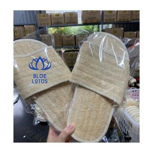 Pantuflas de Lufa para Masaje de Pies y Caminatas en Interiores, Diseño Cómodo de Fibra Vegetal, MÁS VENDIDAS - Product Image 1