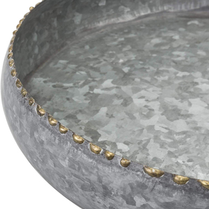 Pot de fleurs en laiton avec bordure artisanale indienne, bord en laiton texturé, style rustique moderne, pot polyvalent pour exposition botanique - Product Image 4