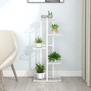 White Metal 5-Floor Flower Stand 16.9"x8.7"x38.6" <b>Tabletop</b> <b>Display</b> - Product Image 1
