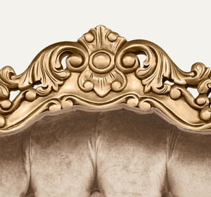 Silla de Trono de Diseño Antiguo, Hecha a Mano con Madera de Caoba Sólida, Tapizada de Lujo para Sala de Estar y Apartamento - Product Image 5