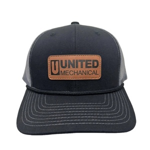 Gorra de camionero con logotipo de cuero personalizado, gorra ajustable para papá, gorra de perfil medio, sombreros OEM de Vietnam para exteriores y promociones - Product Image 1