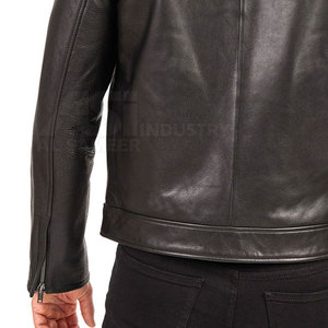 Chaquetas de Cuero Genuino Recién Llegadas con Cuello Clásico y Corte Moderno para Hombre, Moda Casual y Uso por Temporada - Product Image 6
