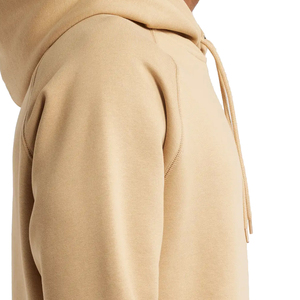 Sweat-shirt à capuche uni camel pour homme, 100 % coton, manches raglan, coupe classique, pull décontracté en molleton avec poche avant, service OEM - Product Image 5