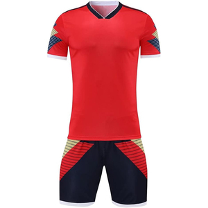 Uniforme de Fútbol Juvenil al por Mayor, Conjunto de Camiseta y Pantalones Cortos de Fútbol Personalizados para Niños, Cuello Redondo, Secado Rápido, Ropa Deportiva Transpirable - Product Image 2