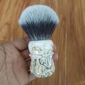 Professional Synthetic <b>Hair</b> Shaving <b>Brush</b> 30mm Coffee G7 Marbled Handle <b>for</b> <b>Men</b> Shaving <b>brush</b> 30mm Used beauty care <b>brush</b> - Product Image 3