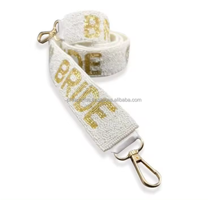 Correa con cuentas y bordado de estrella rosa, Correa decorativa hecha a mano para bolso, bandolera ajustable, monedero, cinturón personalizado, venta al por mayor, de moda - Product Image 4