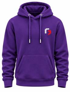 Sweat-shirt à capuche pour homme, coupe classique, avec logo sur le devant, poche, en molleton, décontracté, pour l'hiver, 100% coton, uni, imprimé, tricoté, 320g - Product Image 1