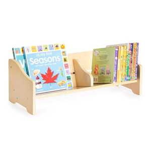 Étagère de bureau moderne en bois courbé, présentoir de livres pour enfants orienté vers l'avant, porte-revues de table, support de présentation minimaliste pour bureau - Product Image 1