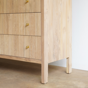 Meuble console de salon en bois massif au design moderne avec finition personnalisée et 6 tiroirs pour salon et mobilier de maison - Product Image 6