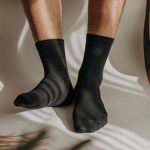 ถุงเท้ากีฬาผ้าฝ้ายแท้สำหรับนักกีฬาถุงเท้ากีฬาผ้าคอตตอนแท้สำหรับฤดูใบไม้ผลิป้องกันกลิ่นไม่พึงประสงค์ - Product Image 2