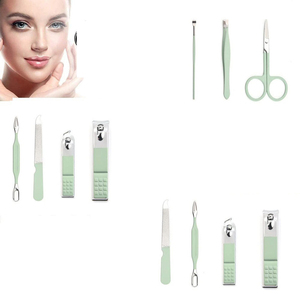 Kit professionnel de manucure et pédicure 9-en-1 en acier inoxydable - Product Image 4