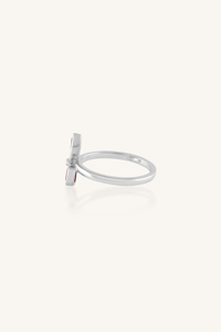แหวนทับทิมและเพชรเงินแท้ 92.5 รุ่น KLSR-11873 - Product Image 3