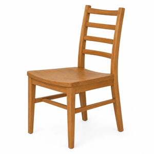 Traditional Solid <b>Wood</b> Dining Chair with <b>Ladder</b> Back and Modern Design for Home Furniture - Product Image 3