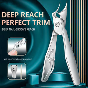 Cortauñas de Alta Resistencia para Personas Mayores y Adultos, con Apertura de Mandíbula Ancha, Cuchilla Ajustada para Uñas de los Pies, Mango Largo con Lima de Uñas y Estuche Protector - Product Image 2