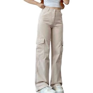 Pantalons cargo tendance pour femmes, pantalons confortables avec poches pour un usage quotidien, service OEM, fournisseur de marque personnalisé de BD - Product Image 6
