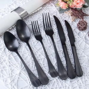 Premium Design Highly Polished Cutlery <b>Set</b> Fork Spoon <b>Set</b> Stainless Mirrored Steel Flatware <b>Sets</b> for Hotel & Restaurant Use - Product Image 2
