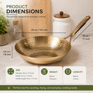 Hand Hammered Pure Copper Frying <b>Pan</b> Copper Skillet Stainless Steel Handle Non Stick Cookware Kitchen Fry <b>Pan</b> OEM ODM - Product Image 5