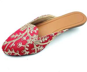 สินค้ามาใหม่ ขายดี รองเท้าจุตติสีพื้นแบบกำหนดเอง รองเท้าปัญจาบคุสซา แฟชั่นทันสมัย พิมพ์ลาย กันลื่น รองเท้าคุสซาแฟชั่นแบบแบน - Product Image 5