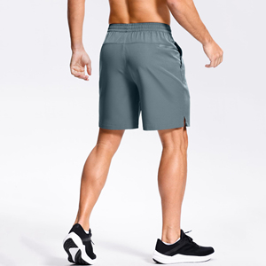 Shorts de sport pour hommes fabriqués en usine, séchage rapide, taille élastique, pour badminton, tennis, fitness, course en plein air et activités sportives. - Product Image 2