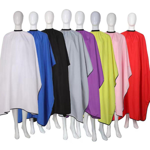 Capa de Peluquería de Secado Rápido, Desechable, Impermeable, Ligera, de Poliéster, con Impresión de Logotipo Personalizado, Servicio OEM, Hebilla de Acero Inoxidable - Product Image 5