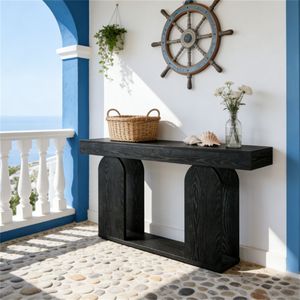 Tavolo Consolle Extra Lungo per Soggiorni e Corridoi, Tavolo d'Ingresso Principale per Atri - Product Image 4