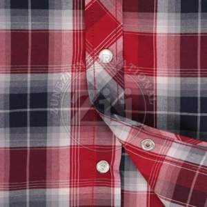 Camisas de Franela a Cuadros, Chaqueta Gruesa de Forro Polar, Chaqueta de Algodón con Forro Acolchado de Manga Corta, Chaqueta de Algodón con Forro Polar Rojo para Hombre - Product Image 4