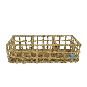 High Quality Handmade Multifunctional Natural Seagrass Storage <b>Tray</b> Eco Friendly Commercial Grade Serving <b>Basket</b> for Kitchen - Product Image 3